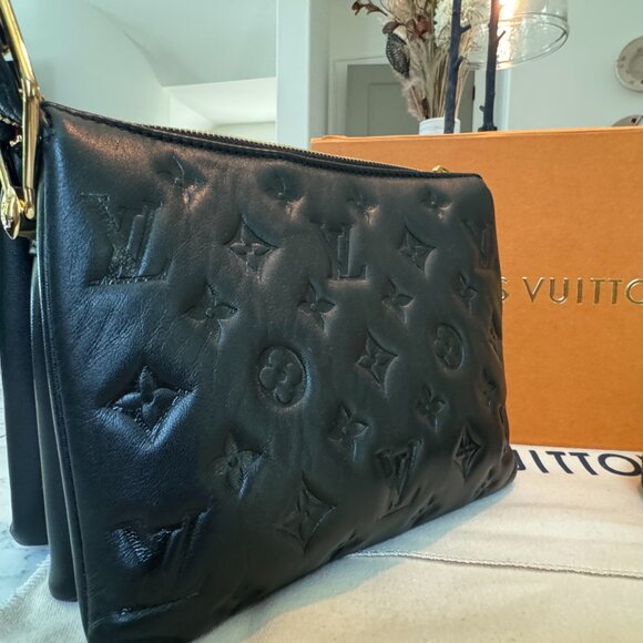 Lambskin Embossed Monogram Coussin BB Black - Picture 3 of 12